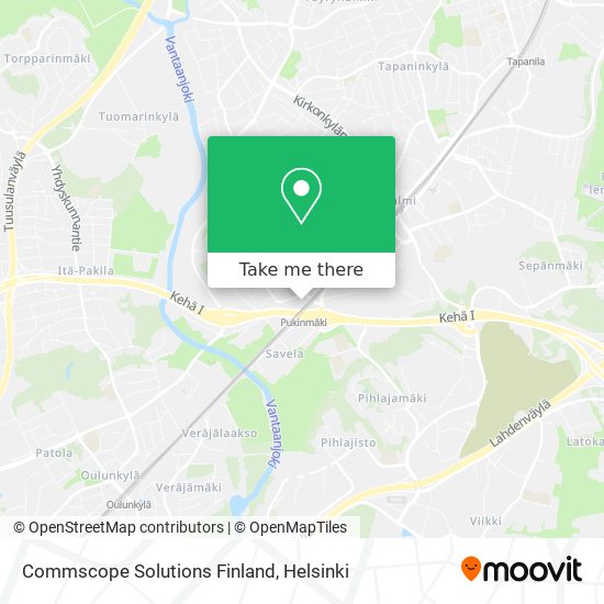 Commscope Solutions Finland map