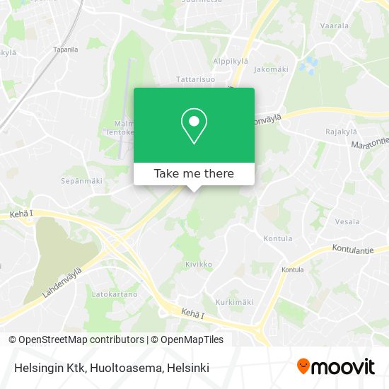 Helsingin Ktk, Huoltoasema map