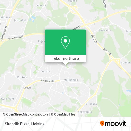 Skandik Pizza map