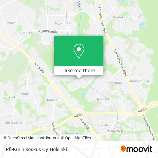 RFL Courier Center map