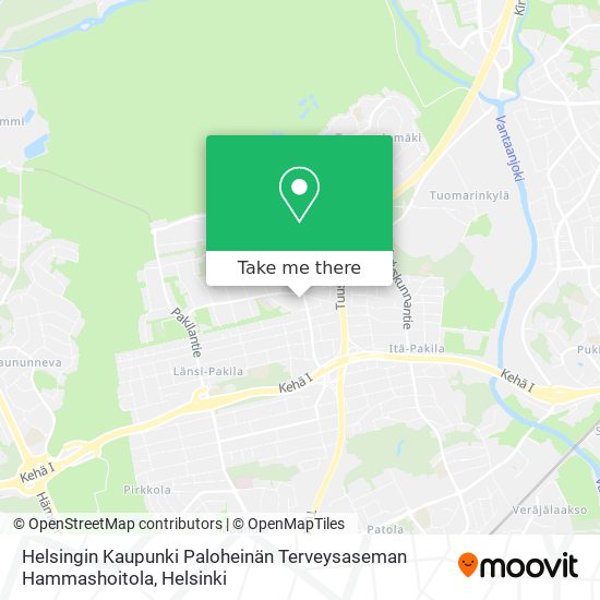 Helsingin Kaupunki Paloheinän Terveysaseman Hammashoitola map