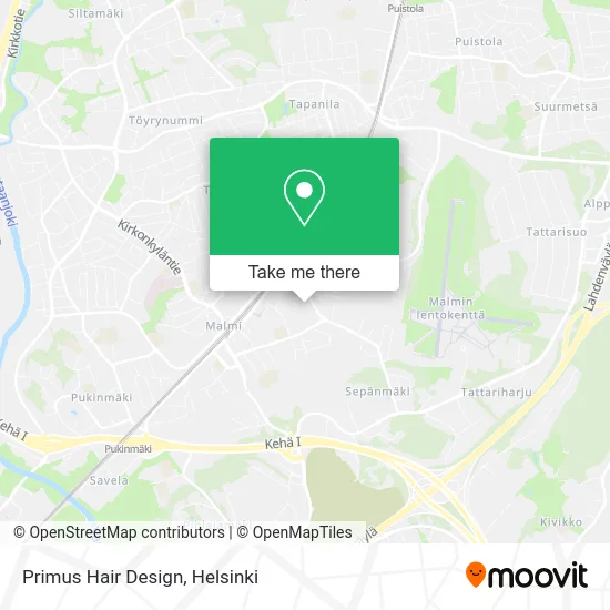 Primus Hair Design map