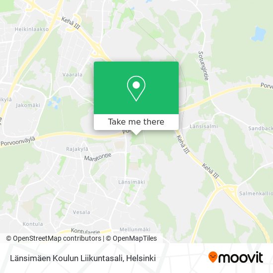 Länsimäen Koulun Liikuntasali map