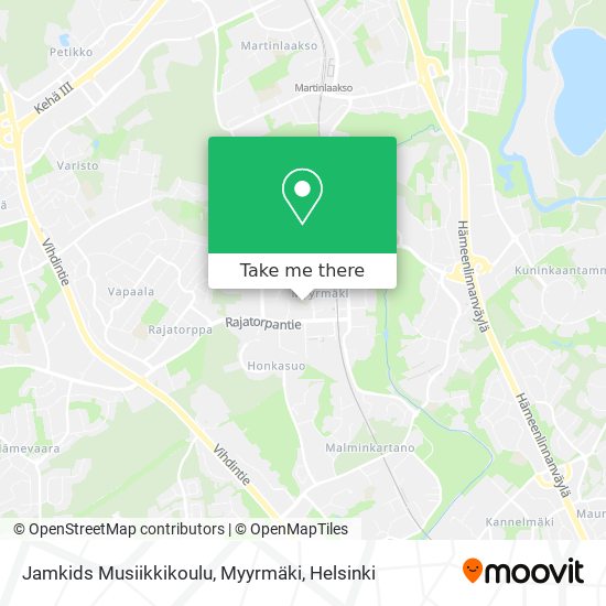 Jamkids Musiikkikoulu, Myyrmäki map