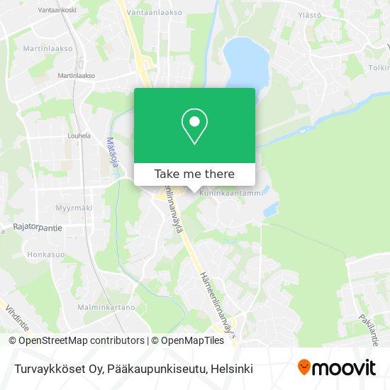Turvaykköset Oy, Pääkaupunkiseutu map