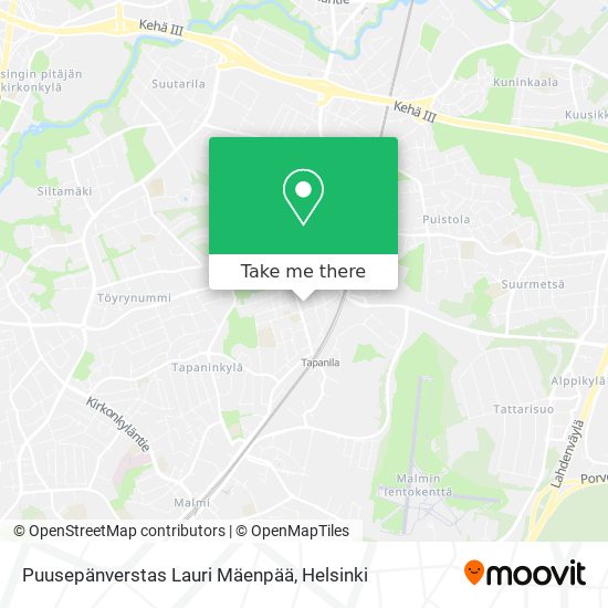 Puusepänverstas Lauri Mäenpää map