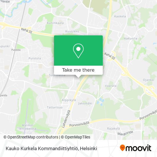 Kauko Kurkela Kommandiittiyhtiö map