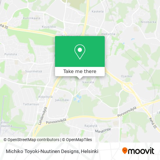 Michiko Toyoki-Nuutinen Designs map