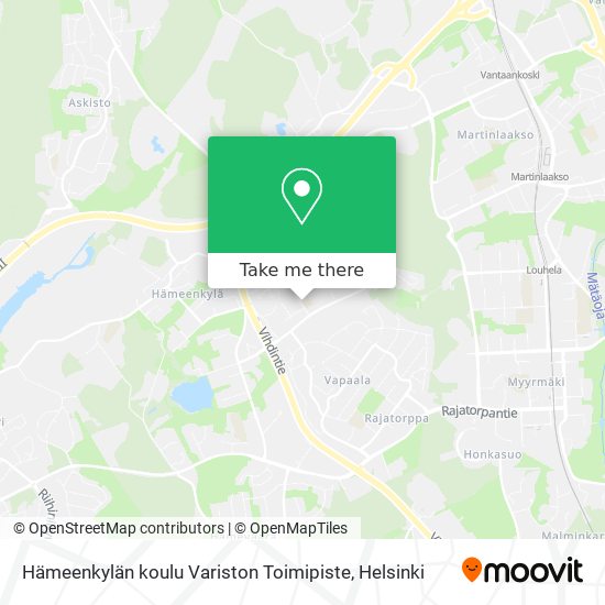 Hämeenkylän koulu Variston Toimipiste map