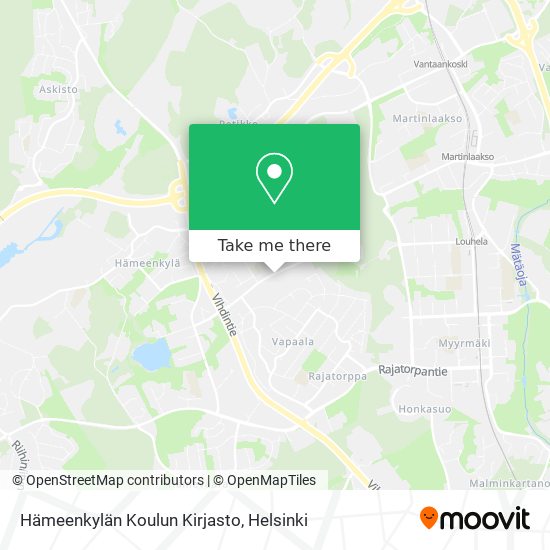 Hämeenkylän Koulun Kirjasto map