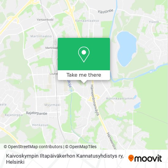 Kaivoskympin Iltapäiväkerhon Kannatusyhdistys ry map