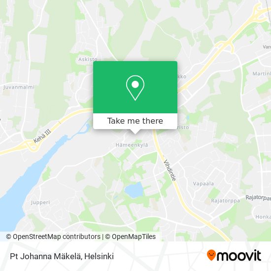 Pt Johanna Mäkelä map