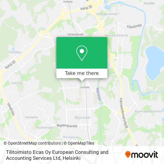 Tilitoimisto Ecas Oy European Consulting and Accounting Services Ltd map