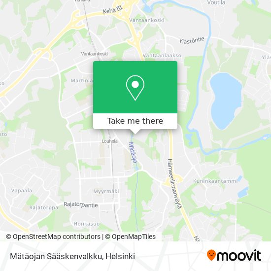 Mätäojan Sääskenvalkku map