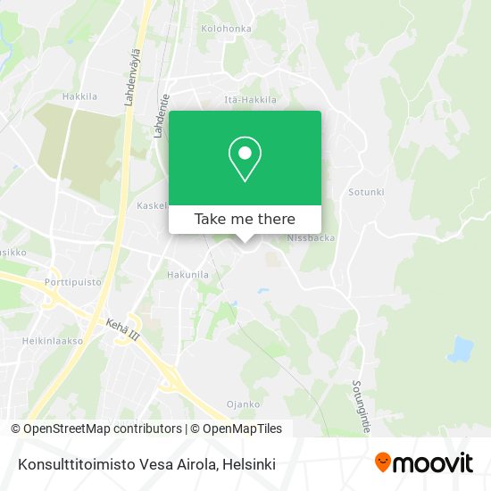 Konsulttitoimisto Vesa Airola map