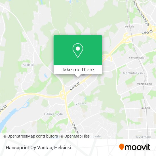 Hansaprint Oy Vantaa map