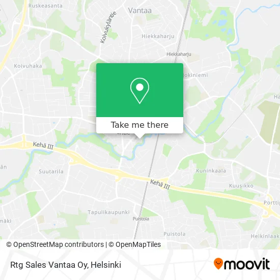 Rtg Sales Vantaa Ltd map