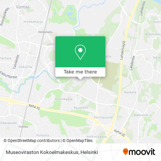 Museoviraston Kokoelmakeskus map