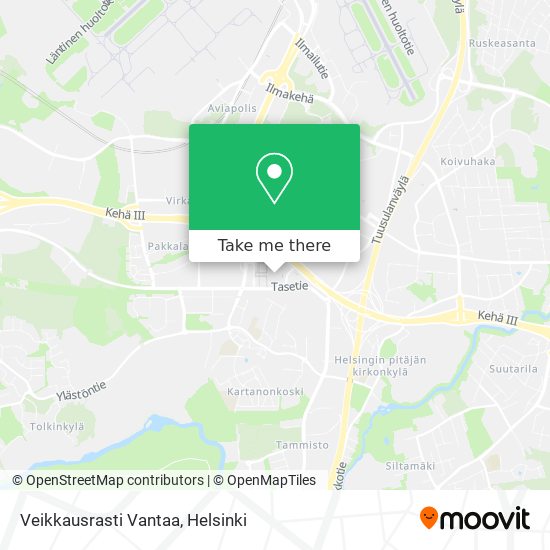 Veikkausrasti Vantaa map