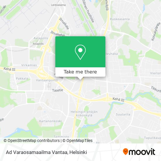 Ad Varaosamaailma Vantaa map