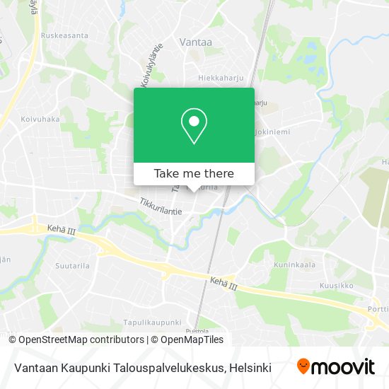 Vantaan Kaupunki Talouspalvelukeskus map