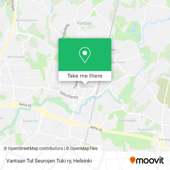 Vantaan Tul Seurojen Tuki ry map