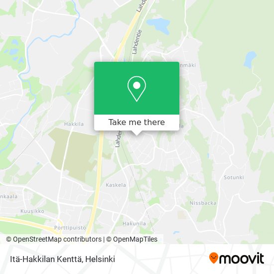 Itä-Hakkilan Kenttä map