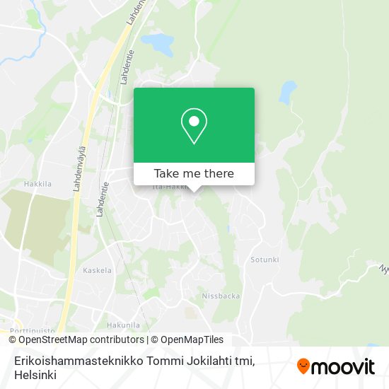 Erikoishammasteknikko Tommi Jokilahti tmi map