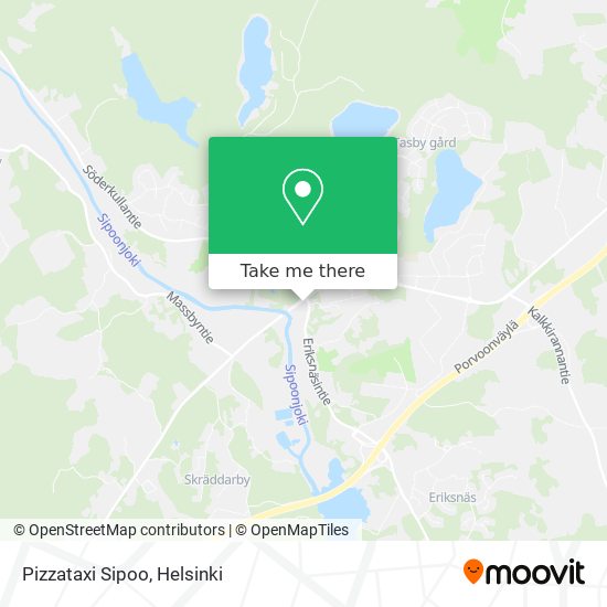 Pizzataxi Sipoo map