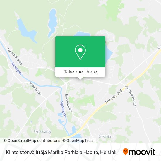 Kiinteistönvälittäjä Marika Parhiala Habita map