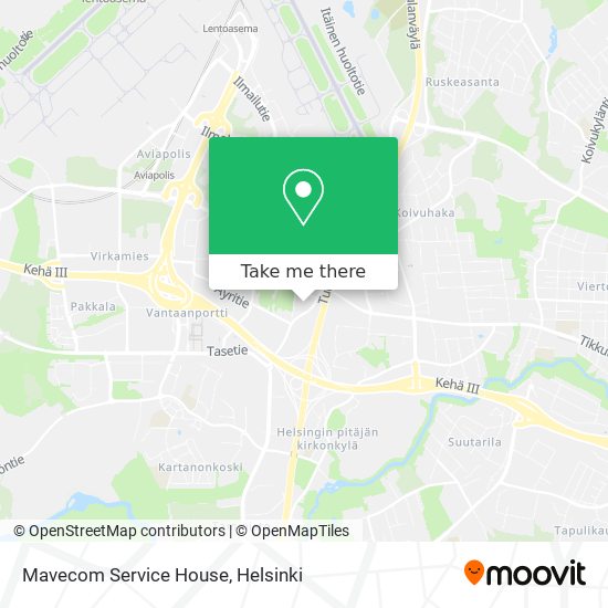 Mavecom Service House map
