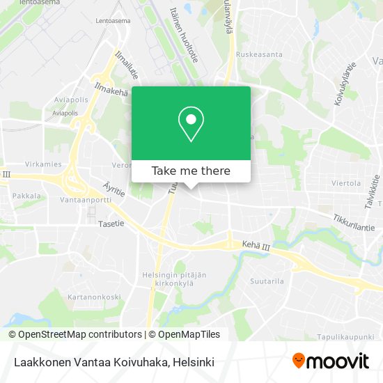 Laakkonen Vantaa Koivuhaka map