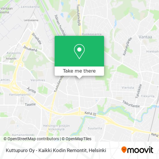 Kuttupuro Oy - Kaikki Kodin Remontit map