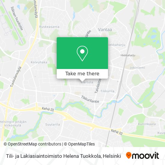 Tili- ja Lakiasiaintoimisto Helena Tuokkola map