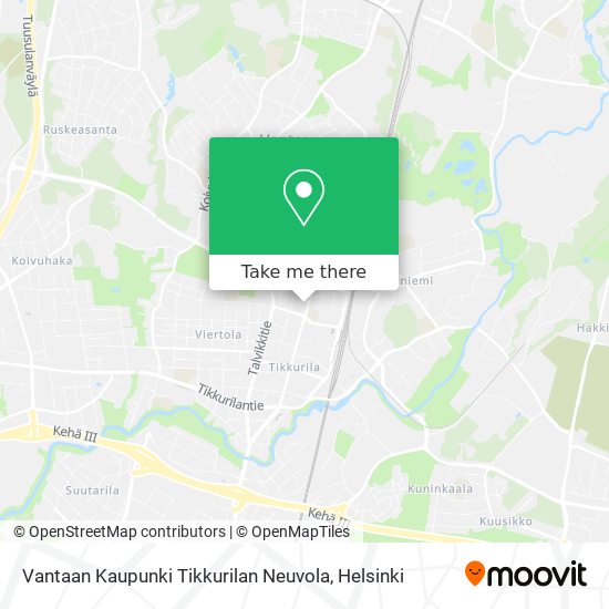 Vantaan Kaupunki Tikkurilan Neuvola map