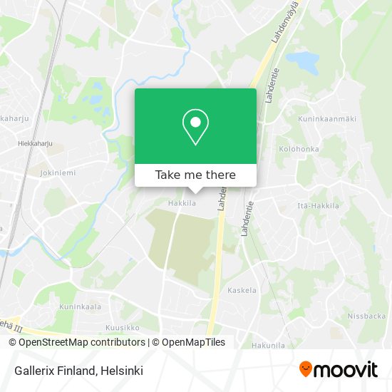 Gallerix Finland map