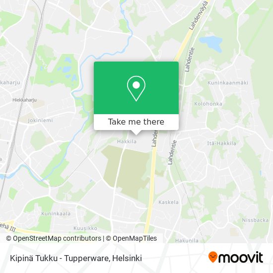 Kipinä Tukku - Tupperware map