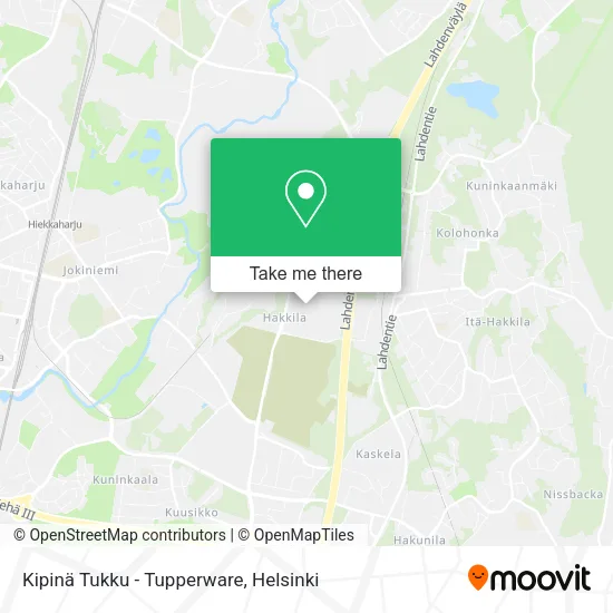 Kipinä Tukku - Tupperware map