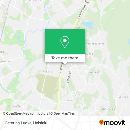 Catering Luova map