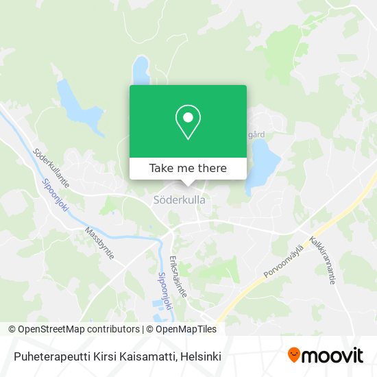 Puheterapeutti Kirsi Kaisamatti map