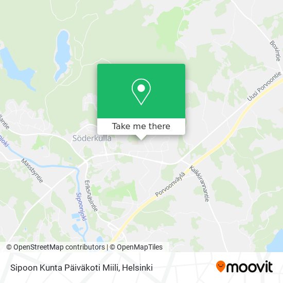Sipoon Kunta Päiväkoti Miili map