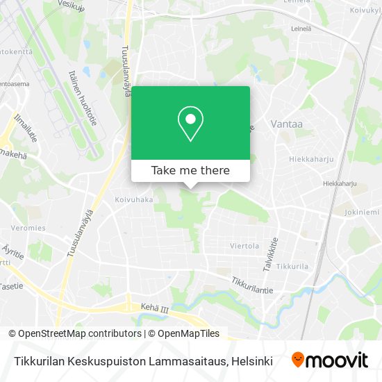 Tikkurilan Keskuspuiston Lammasaitaus map