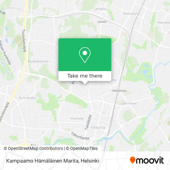 Kampaamo Hämäläinen Marita map