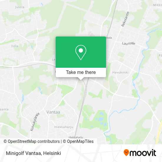 Minigolf Vantaa map