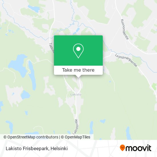 Lakisto Frisbeepark map