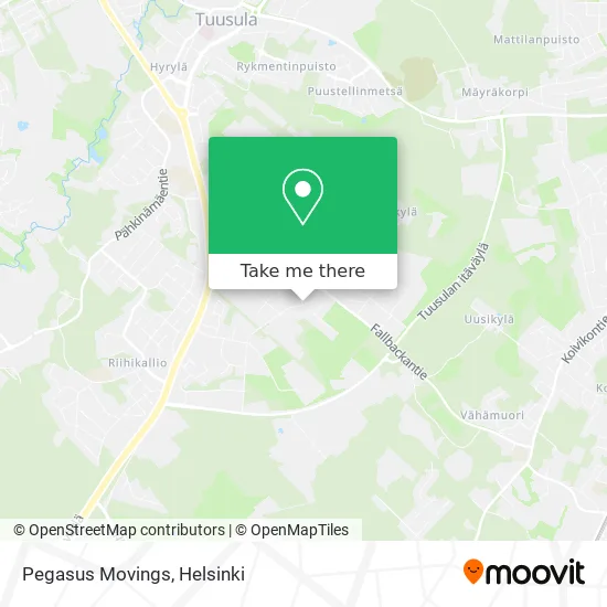 Pegasus Movings map