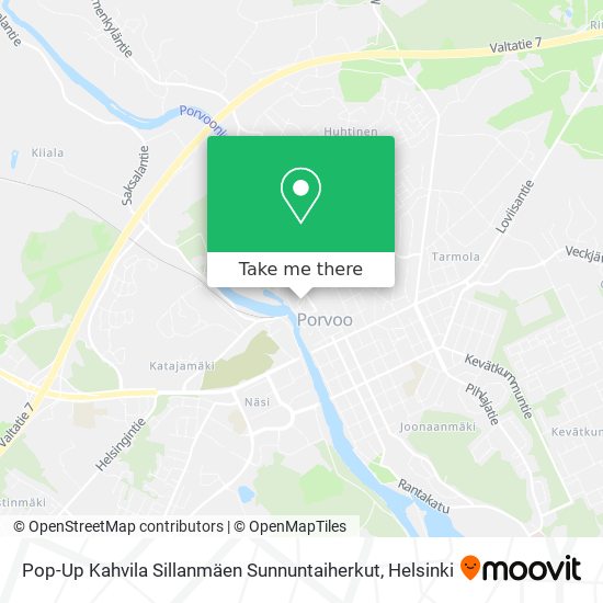 Pop-Up Kahvila Sillanmäen Sunnuntaiherkut map