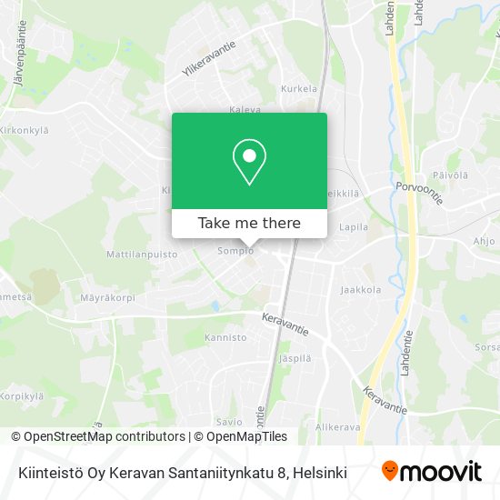 Kiinteistö Oy Keravan Santaniitynkatu 8 map