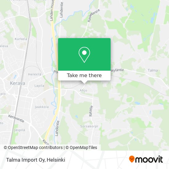 Talma Import Oy map