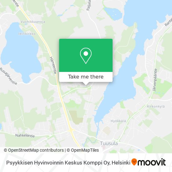 Psyykkisen Hyvinvoinnin Keskus Komppi Oy map